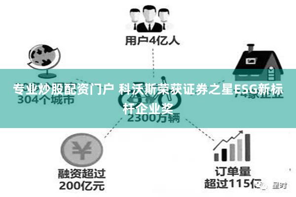 专业炒股配资门户 科沃斯荣获证券之星ESG新标杆企业奖