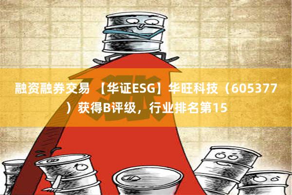 融资融券交易 【华证ESG】华旺科技（605377）获得B评级，行业排名第15