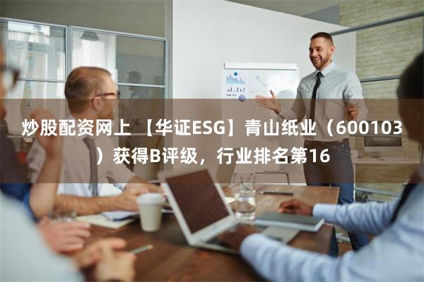 炒股配资网上 【华证ESG】青山纸业（600103）获得B评级，行业排名第16